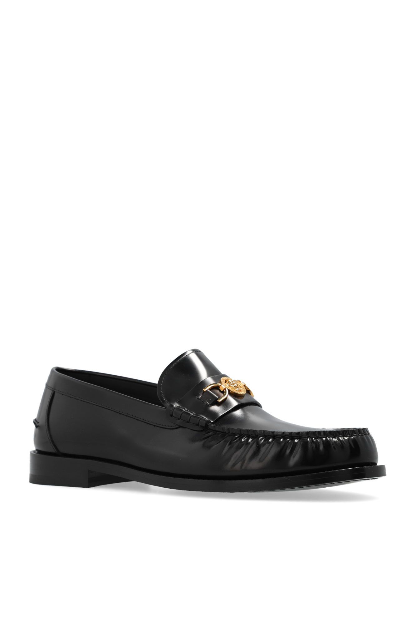 Versace on sale black loafers